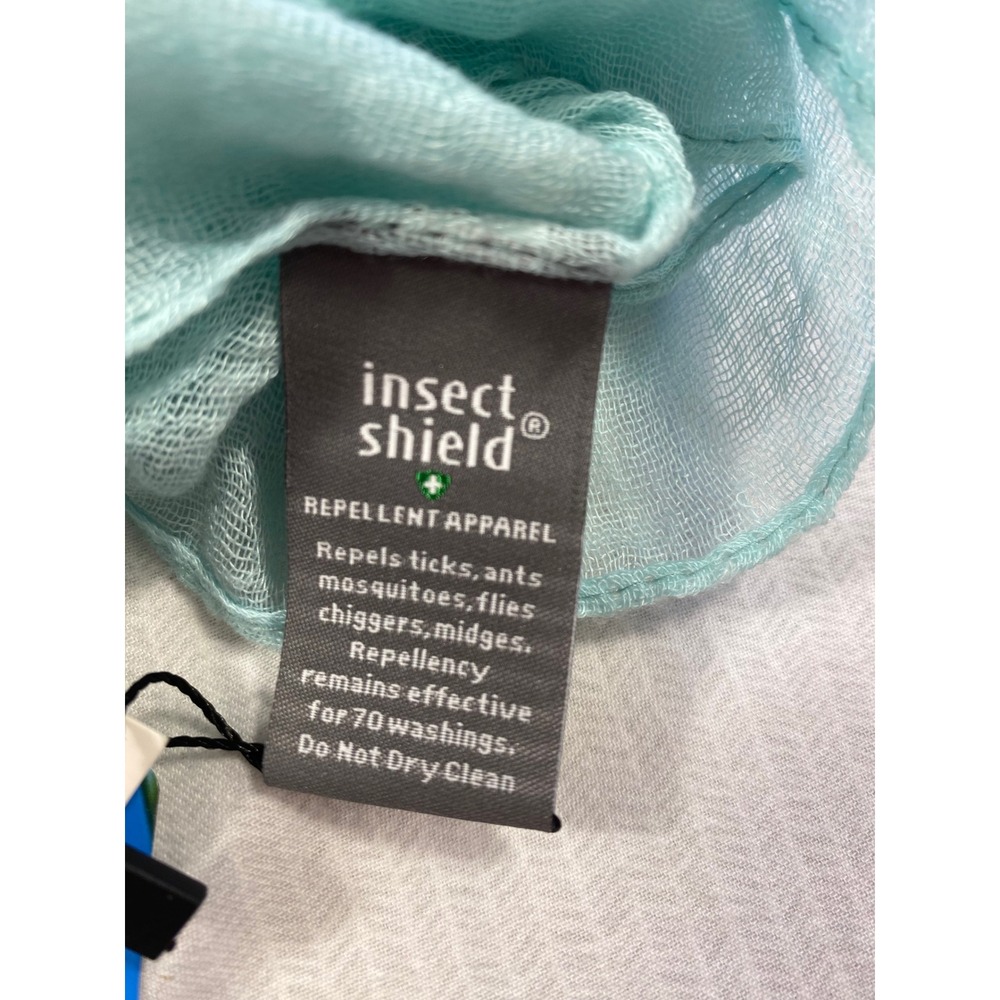 Hadley Wren Insect Shield Scarf Aqua Repellent Lightweight Travel Outdoor - Picture 5 of 8